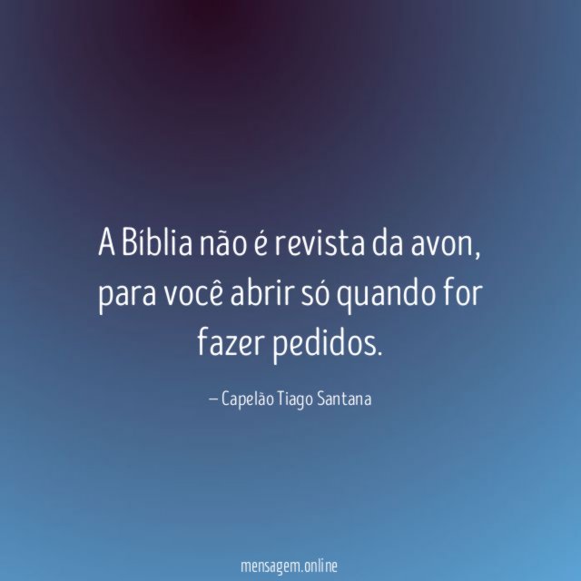 A Bíblia não é revista da avon