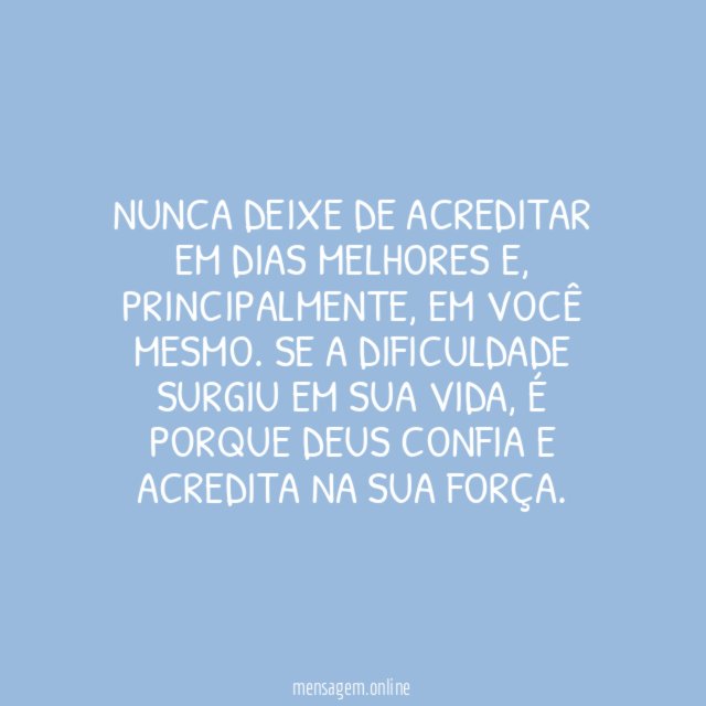 Nada é por acaso