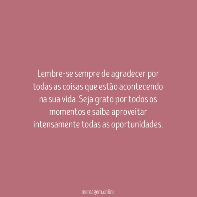 Seja grato