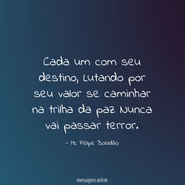 Cada um com seu destino