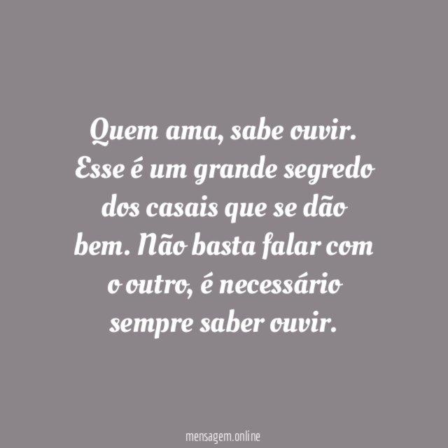 Saber ouvir