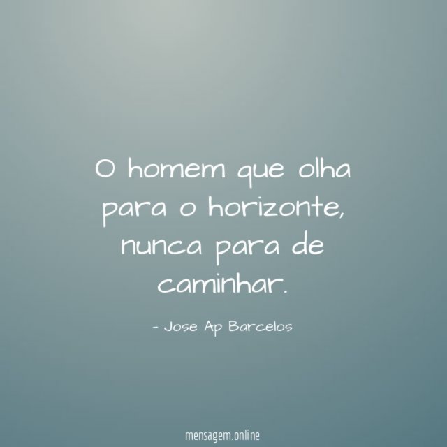 O homem que olha para o horizonte