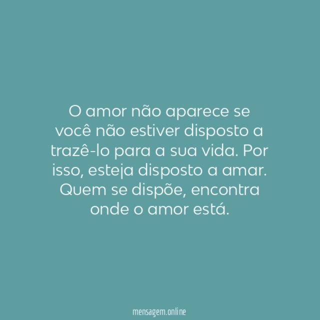 Disposição para amar