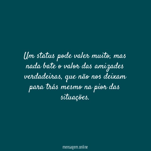 Amizades verdadeiras