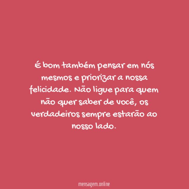 Pense em você