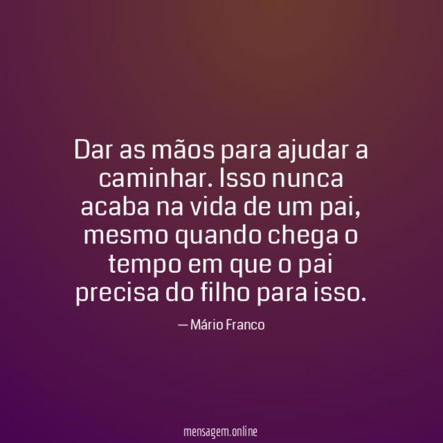 Dar as mãos para ajudar a caminhar