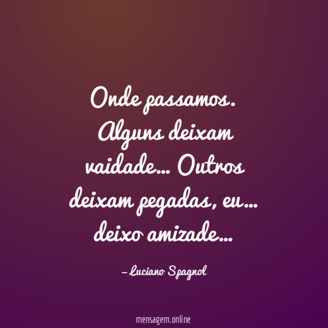 Onde passamos