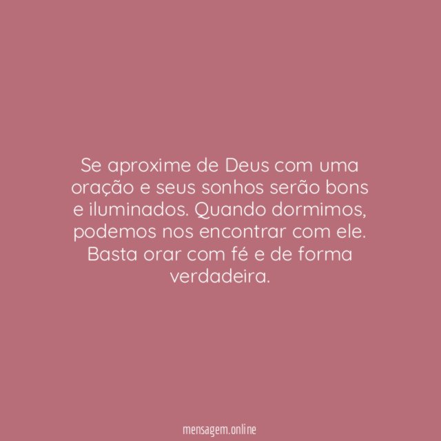 Bons sonhos