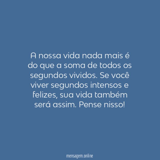 Segundo a segundo