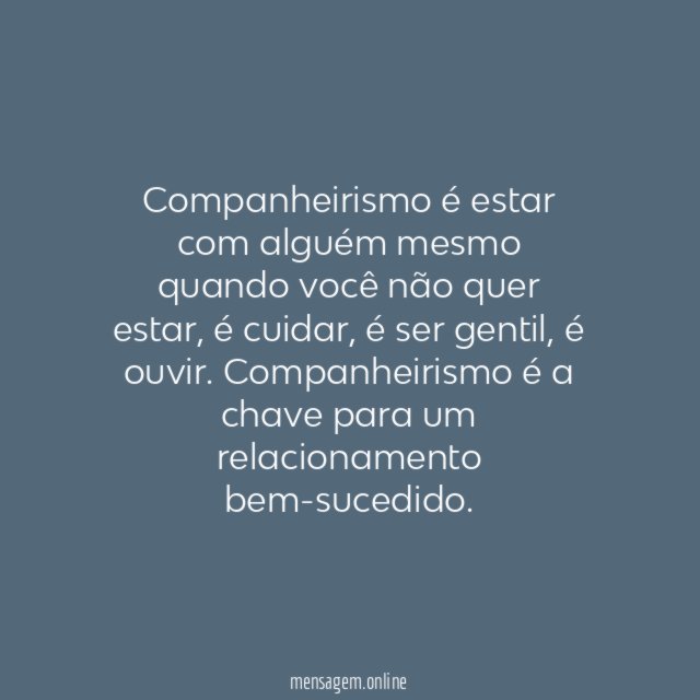 Companheirismo