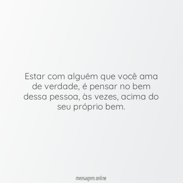 Pensar no bem-estar do outro