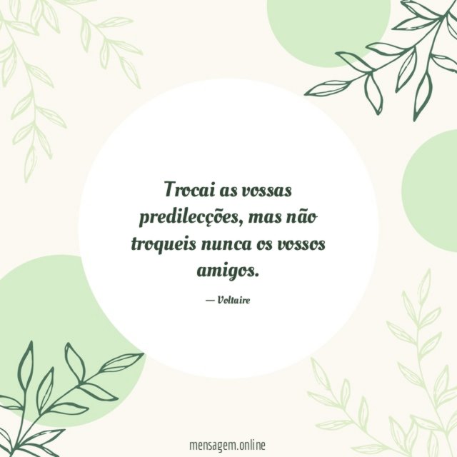 Trocai as vossas predilecções