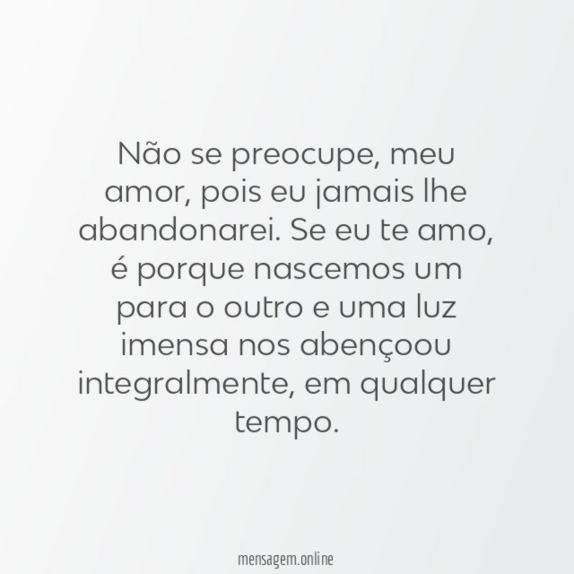 Uma imensa luz nos abençoou