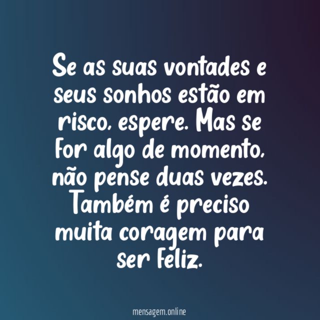 Não pense duas vezes