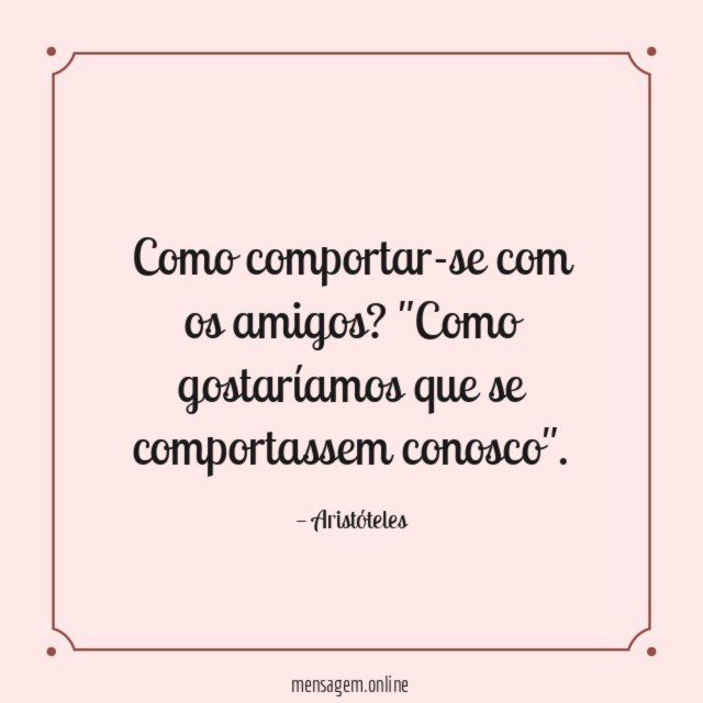 Como comportar-se com os amigos