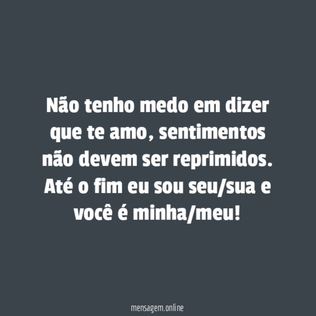 Sem medo de me expressar