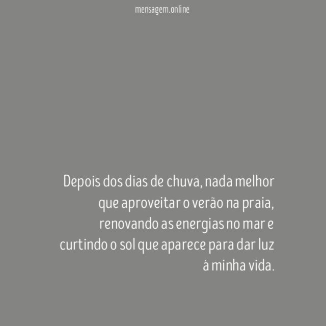 Luz na vida