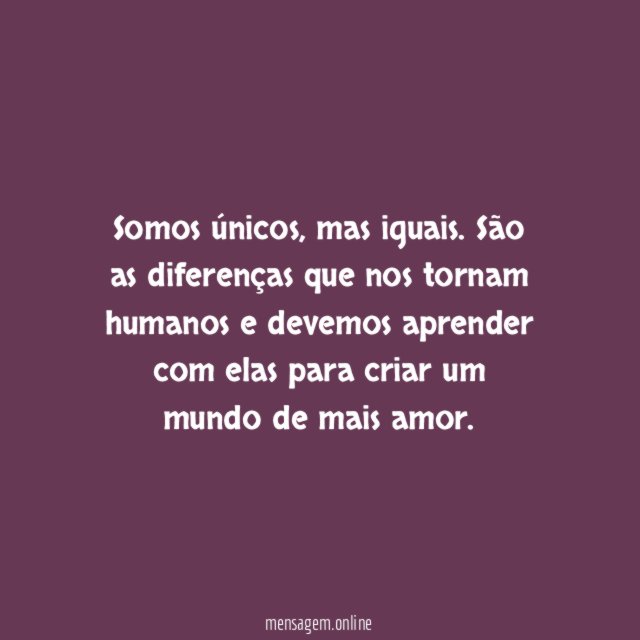 Todos somos iguais