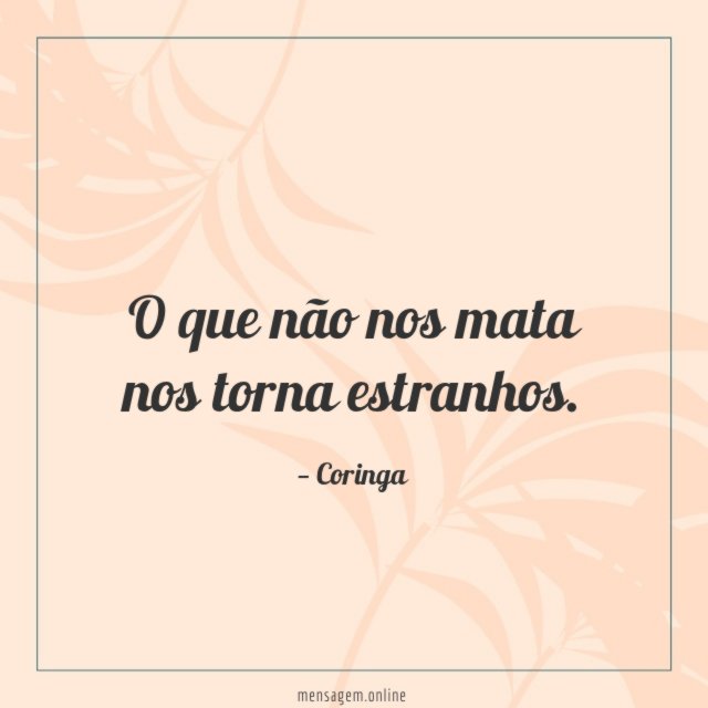 O que não nos mata nos torna estranhos