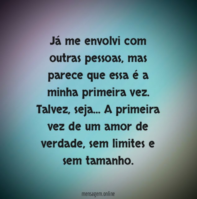 A primeira vez
