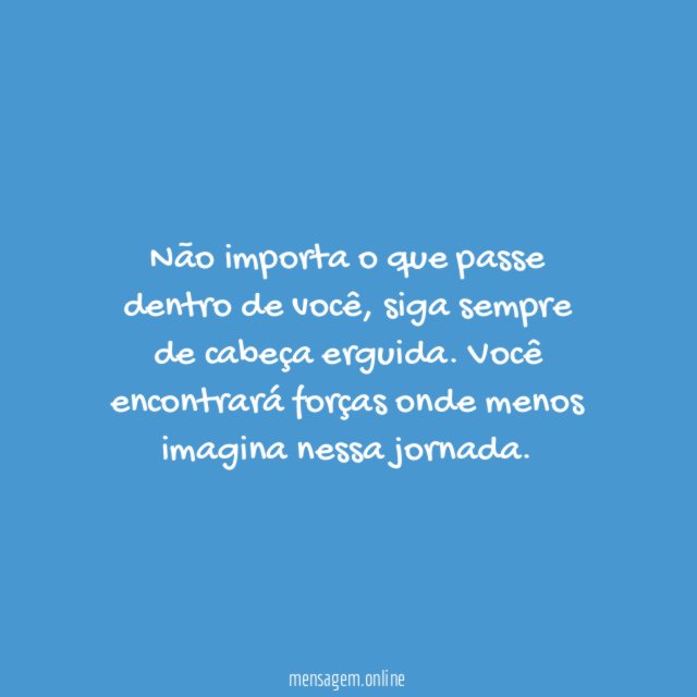 De cabeça erguida