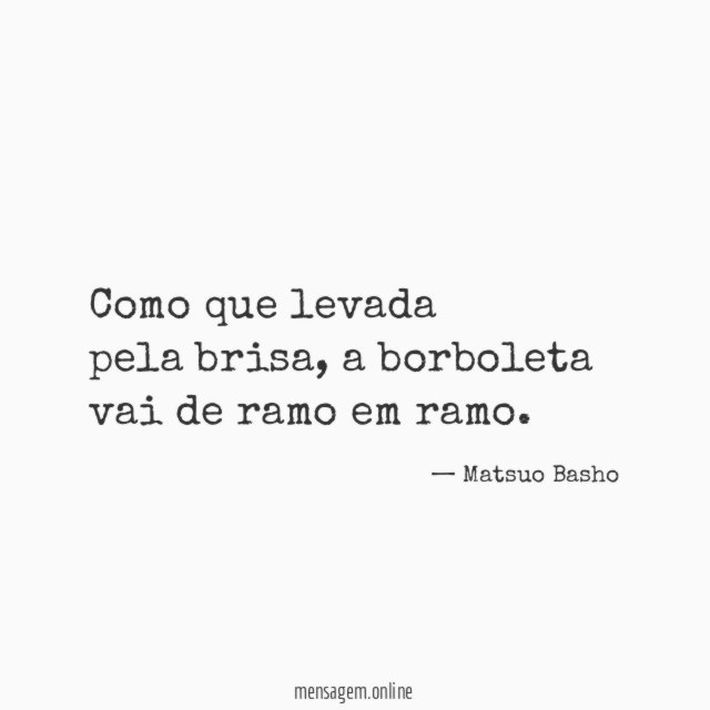 Como que levada pela brisa