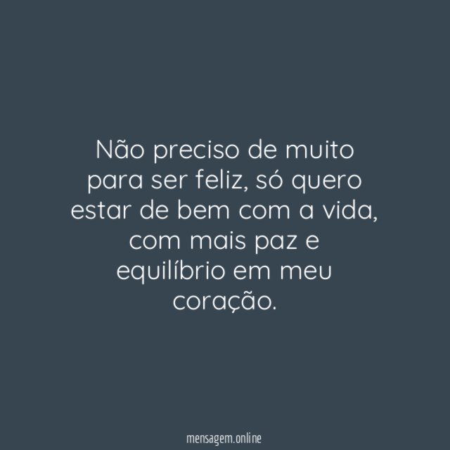 De bem com a vida