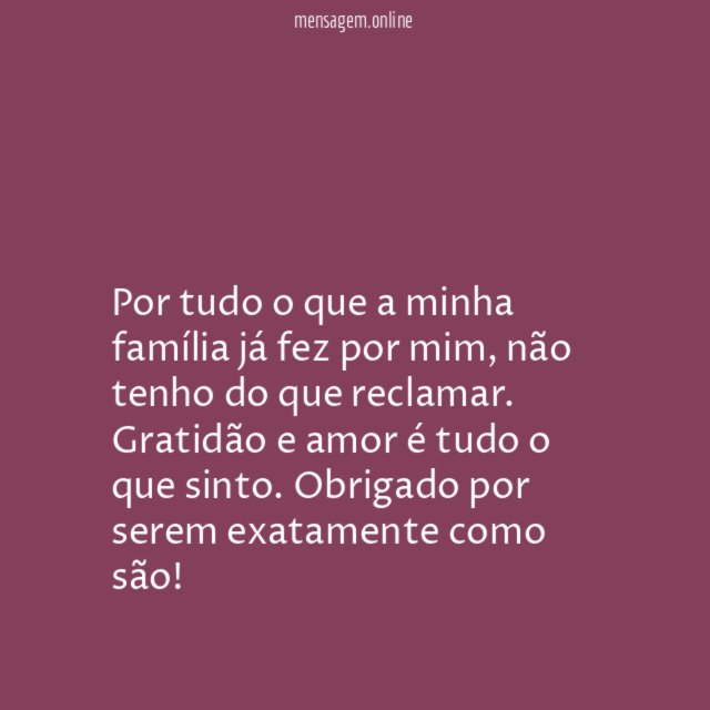 Não tem como reclamar