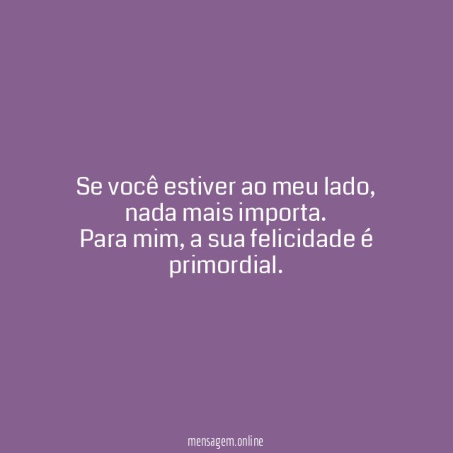 Só nós dois