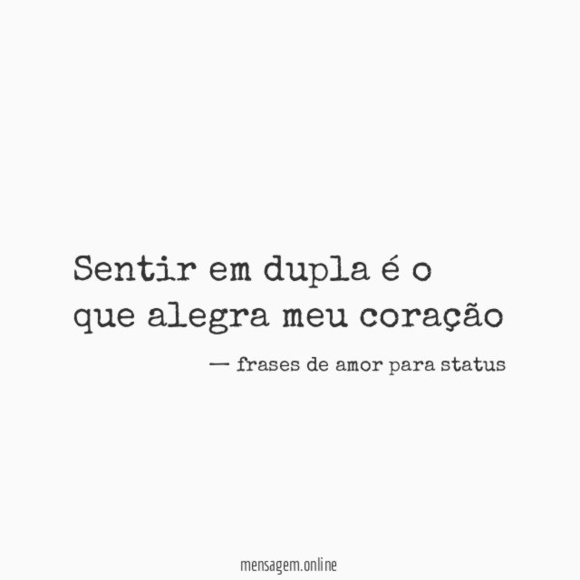 Para um amor correspondido
