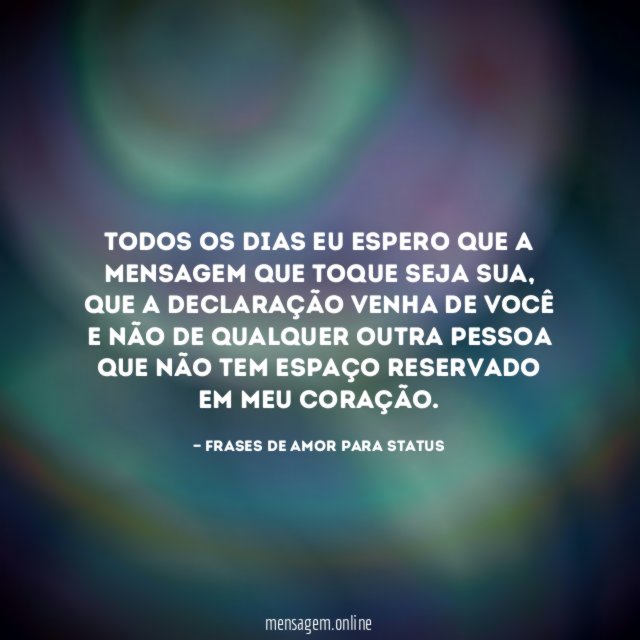 Todos os dias eu espero você