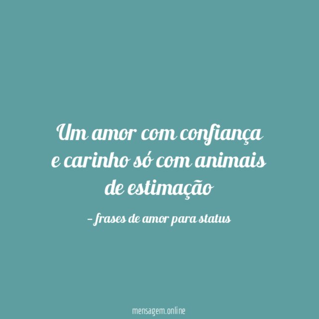 Para um amor por animais