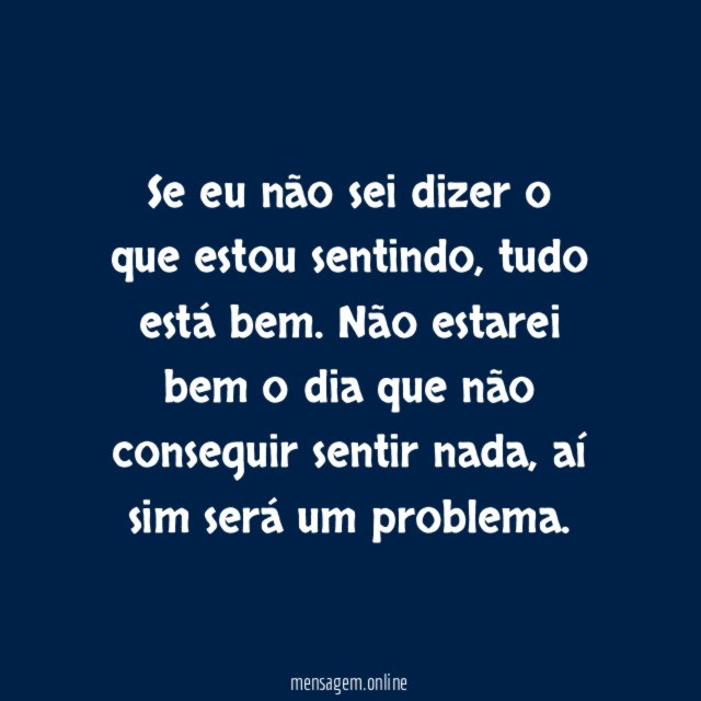 Não sentir