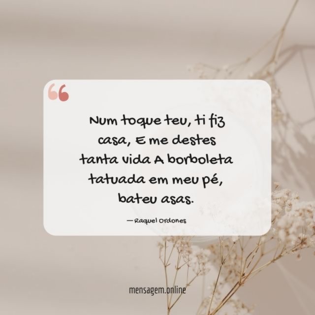 Num toque teu
