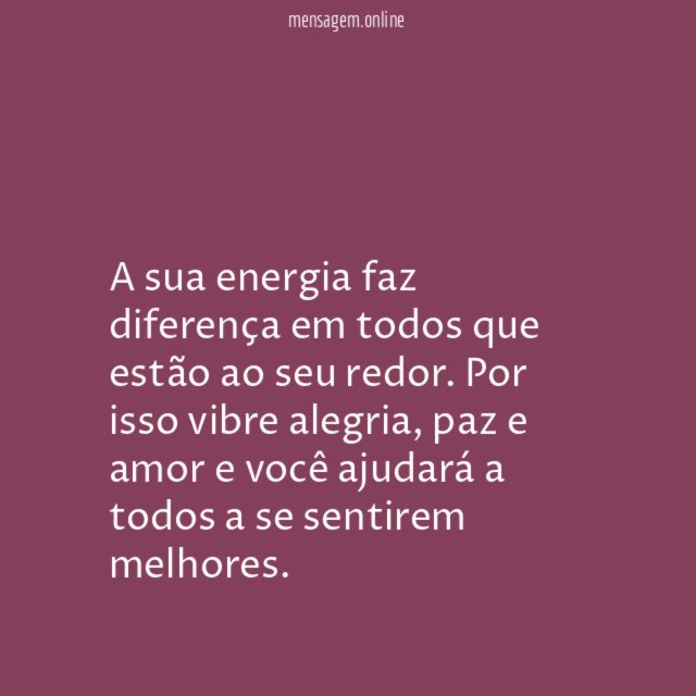 Sua energia