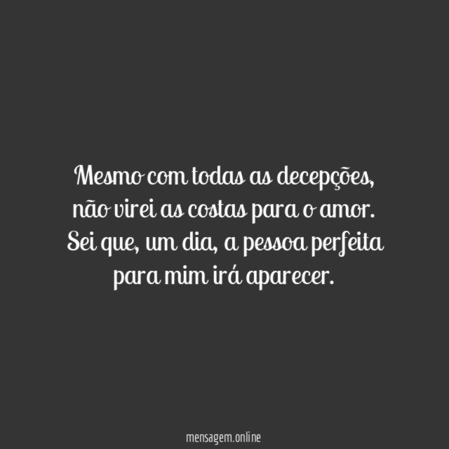 Minha alma gêmea irá aparecer
