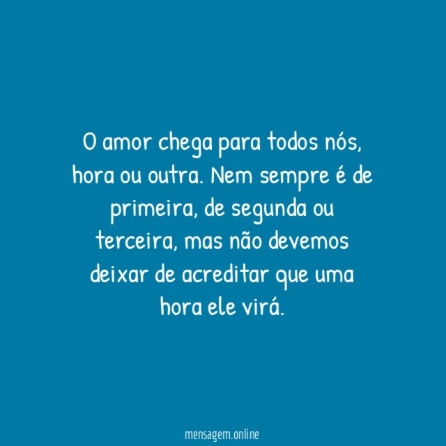 Uma hora chega