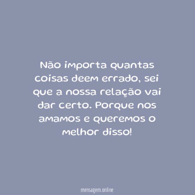 Vai dar certo