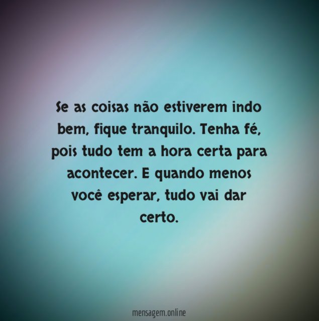 Tudo tem a sua hora