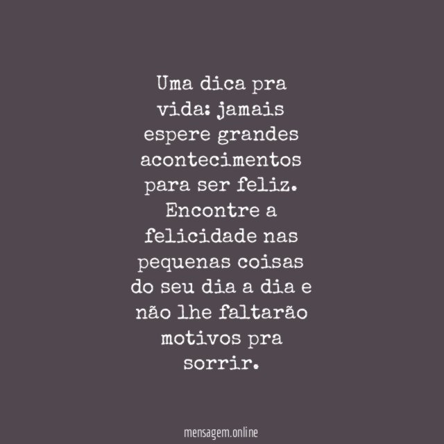 Pequenas coisas