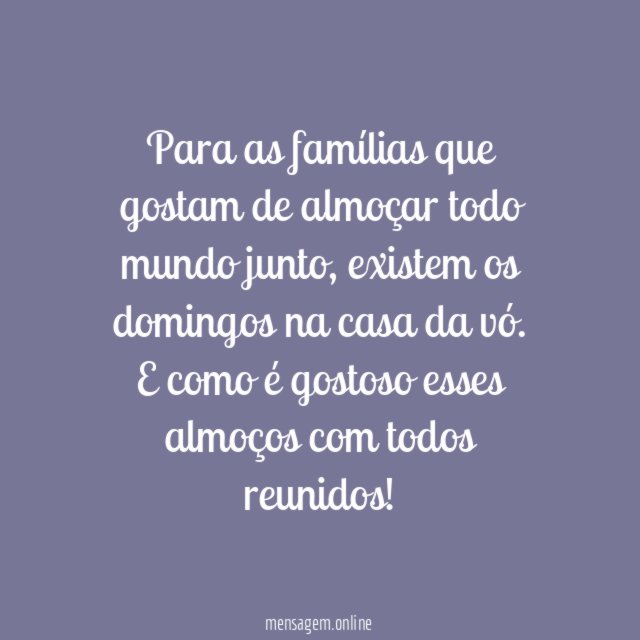 Família de domingo