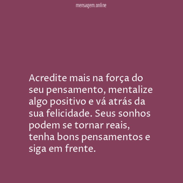 Força do pensamento