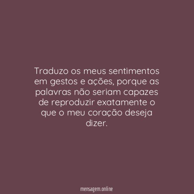Tradução de sentimentos