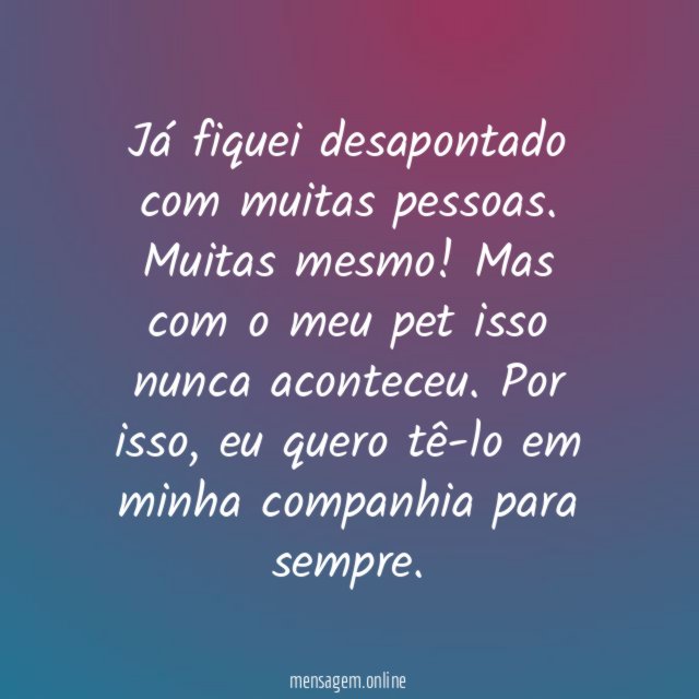 Não te desaponta