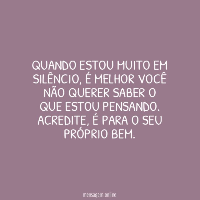 Melhor não saber