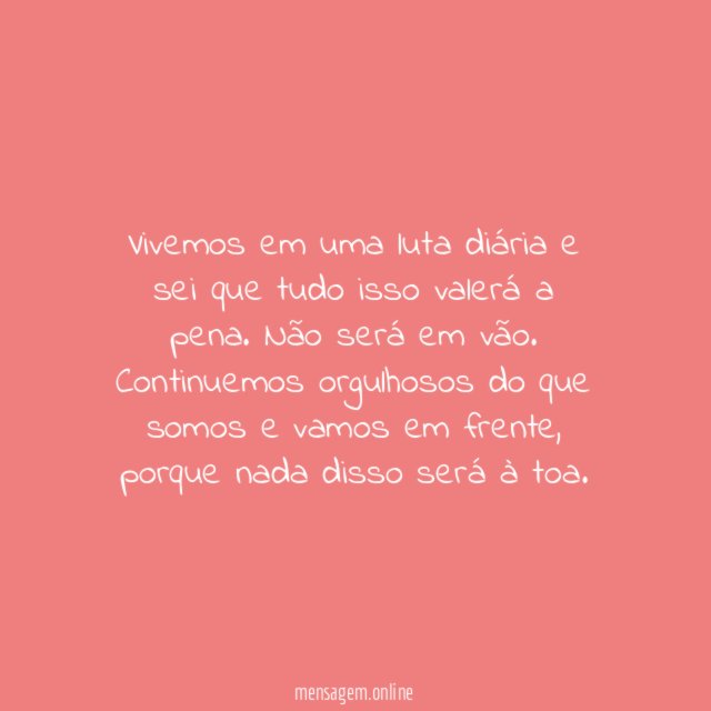 Luta diária