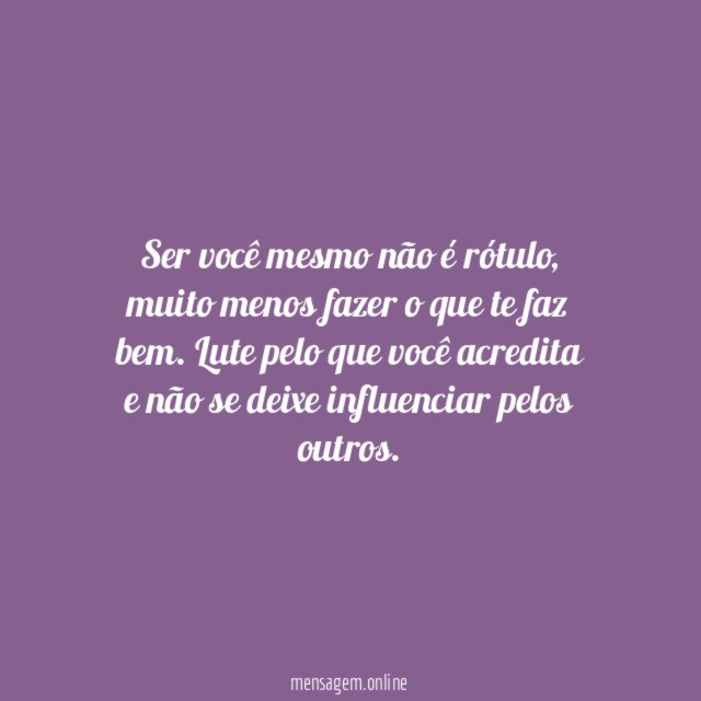 Não é rótulo
