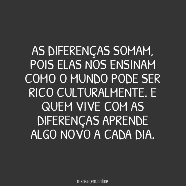 Aprender com as diferenças