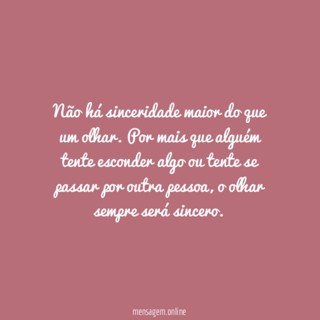 Sinceridade