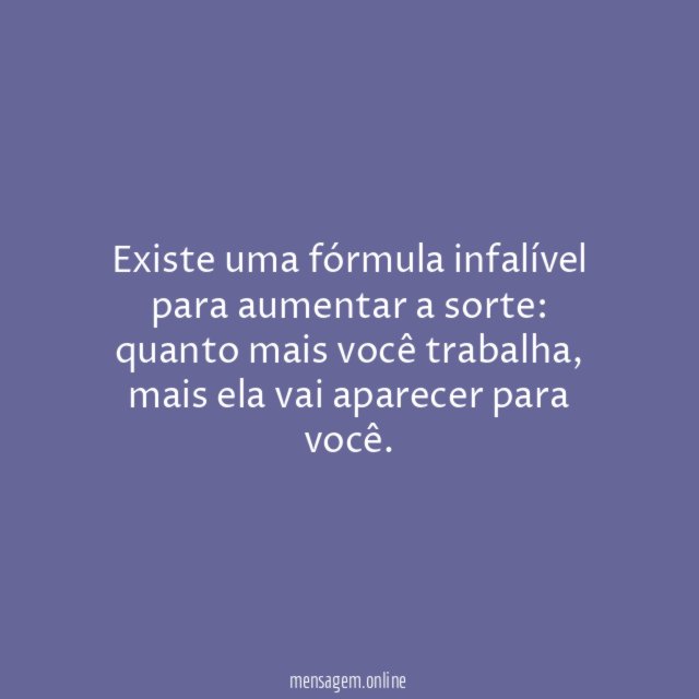 Como aumentar a sorte
